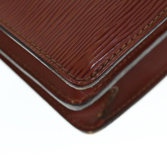 LOUIS VUITTON Epi Biface Hand Bag 2way Brown M52323 LV Auth 63093 - Picture 15 of 16